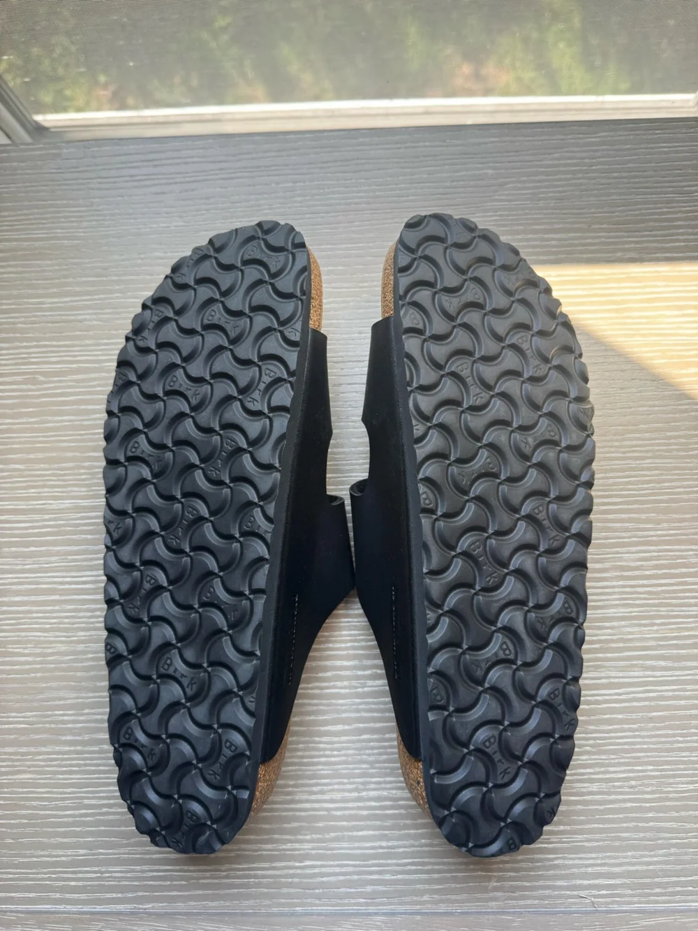 Birkenstock Black Two-Strap Arizona Sandals